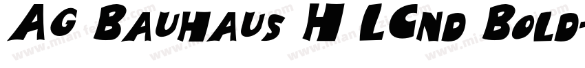 AG Bauhaus H LCnd Bold字体转换